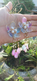 Colourfull Floral pearl Earrings