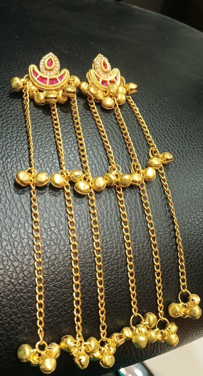Kahmiri Long Earrings