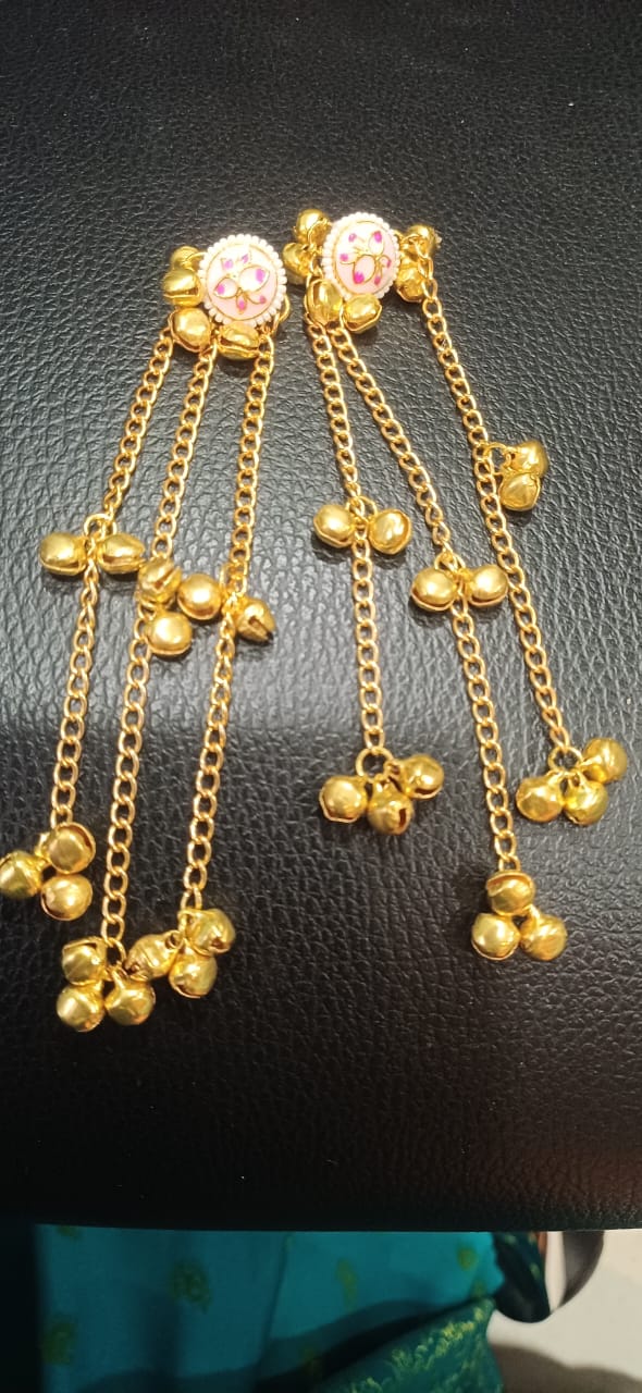 Round small Kahmiri Earrings